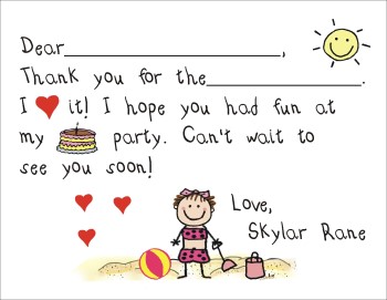Fill In Thank You Cards